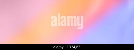 Abstract pastel gradient with soft pink, orange, and blue color blends creating Stock Photo
