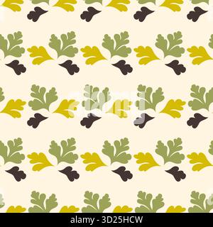 Abstract leaves seamless pattern vector Stock Vector