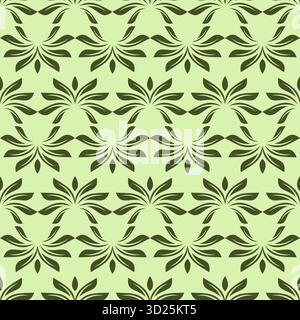 Minimalist Leaf Pattern. leaves vector pattern background. leaf seamless pattern Stock Vector