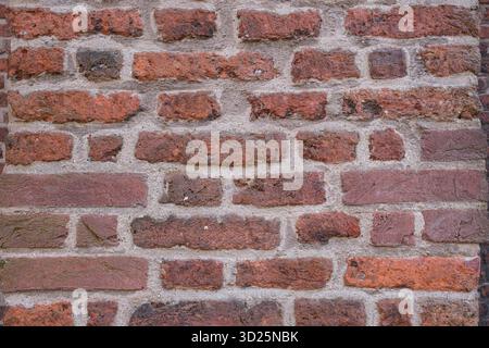 Old red brick wall texture Stock Photo