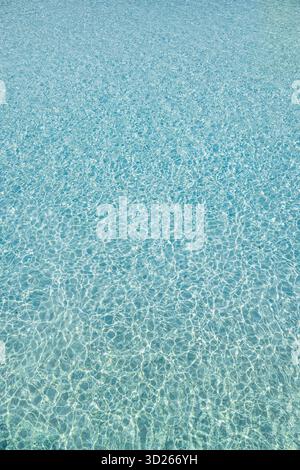 Pristine clear water texture, summer carefree recreational outdoor background, fresh natural surface pattern Stock Photo