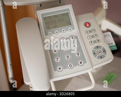 Hospital bedside control unit Stock Photo - Alamy