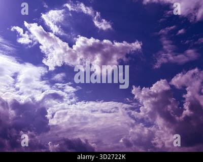 Beautiful clouds in the sky at evening Stock Photo