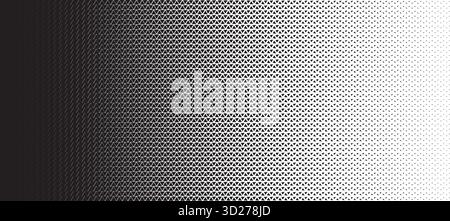 Triangle linear halftone pattern background. Abstract geometric backdrop with trendy mosaic effect. Dynamic fade. Stock Vector