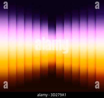 A vibrant and colorful abstract background featuring a vertical gradient of parallel stripes. The colors transition from deep blue and purple at the Stock Photo