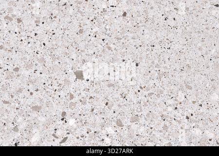 High-resolution texture of a gray and white quartz stone surface. Close-up detail. Ideal as a background for design, construction, and luxury themes. Stock Photo