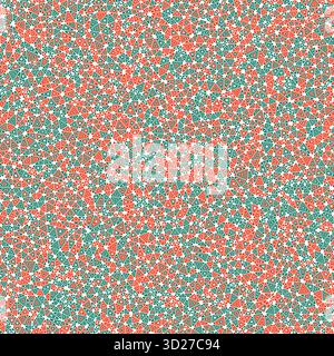 Triangular pattern background. Tiny triangles size. Multiple repeated inner triangles. Multicolored style. Repeatable pattern. Vibrant vector tiles. Stock Vector