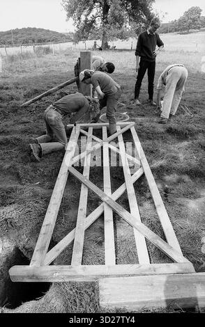 This image captures a habitat restoration project in the aftermath of ...