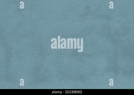 Concrete wall painted with turquoise paint.Close-up of blue distressed plaster. Texture of blue plaster. Stock Photo
