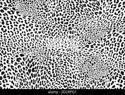 Leopard skin pattern design. Animal print vector illustration background. Wildlife fur skin design illustration for web, home decor, fashion, surface, Stock Vector