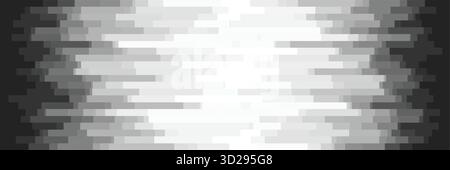Horizontal lines modern background. Gradation stripes geometric vector illustration. Lattice halftone banner business concept. Stock Vector