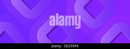 Abstract purple background. Neon geometric vector illustration. Gradient layout banner business concept. Stock Vector