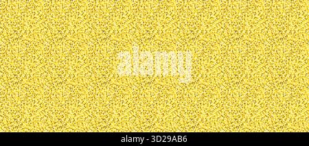 Seamless golden glitter confetti pattern with sparkling texture and reflective highlights. Bright yellow gold glitter background ideal for festive Stock Vector
