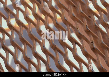 Non-slip surface at industrial sites servicing machinery and equipment. Stock Photo