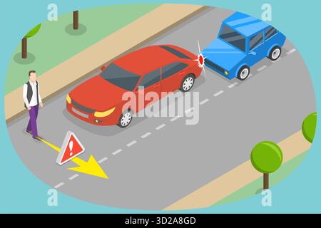 a road sign pedestrian crossing for regulating traffic on the ...