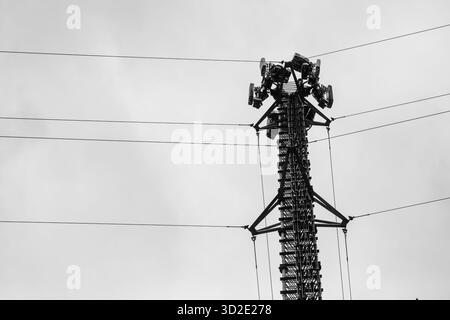 Selective focus antennas, signals, and mobile networks There is space for text. Stock Photo