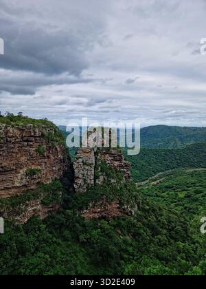 Lush green canyon of Oribi Gorge, near Durban, South Africa Stock Photo ...