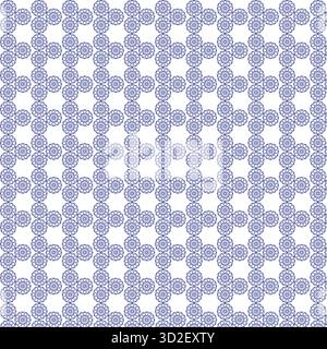 Pattern of intricate geometric mandalas Stock Vector