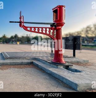 Old Weighing Scales used on train stations Stock Photo