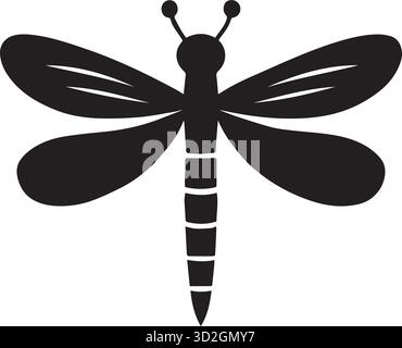 dragonfly vector illustration. Stock Vector