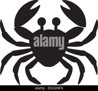 crab spider vector illustration. Stock Vector
