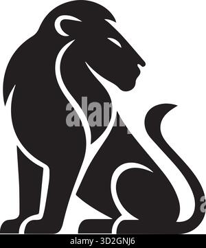 Lion Silhouette Vector Illustration. Stock Vector