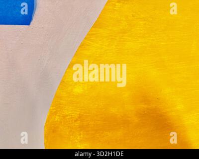 Geometric, abstract vividly colored photo taken from archipelago book catalog cover Stock Photo