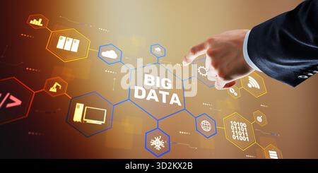 Big Data Analytics Concept, Data Processing and Analysis. Stock Photo