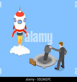 3D Isometric Flat Conceptual Illustration of Startup Project , Development of a New Business 3D Isometric Flat Conceptual Illustration of Startup Project , Development of a New Business Stock Photo