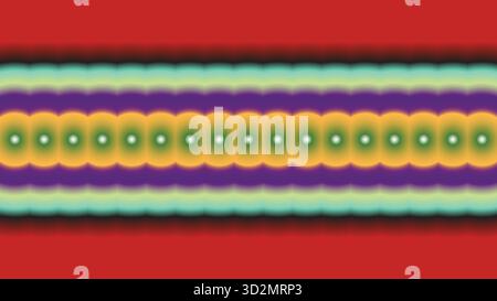Abstract Geometric Pattern with Vibrant Horizontal Stripes Background. Retro Colorful Optical Illusion Design. Blurry gradient wallpaper. Stock Vector