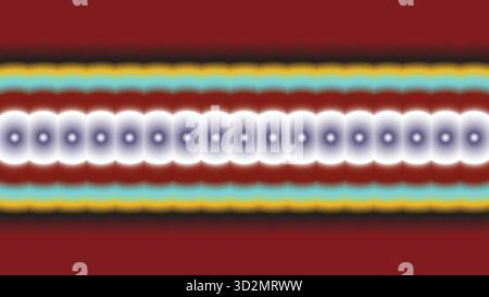 Abstract Geometric Pattern with Vibrant Horizontal Stripes Background. Retro Colorful Optical Illusion Design. Blurry gradient wallpaper. Stock Vector