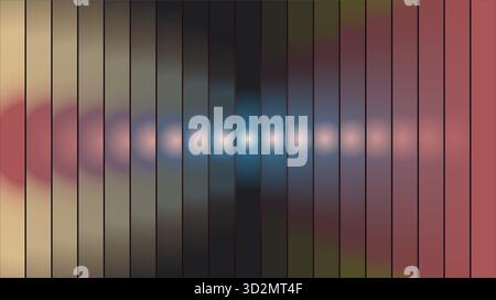 Segmented Ethereal Gradient with Central Glowy wallpaper. abstract background with stripes.  abstract radiant shiny gradient wallpaper. Stock Vector
