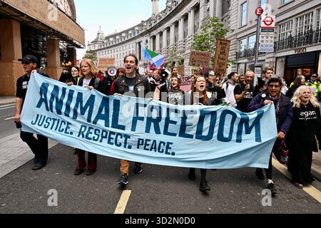 Animal Rights March. London UK. 2nd September, 2017. Up to 5 thousand ...