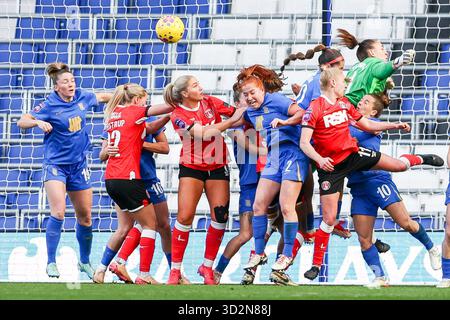 Wsl Defending General action in the area as Birmingham City apply the pressure during ...
