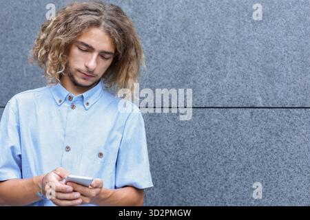Gadget addiction, global communications concept Stock Photo