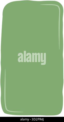 Organic Wavy Rectangle Textbox Frame Stock Vector