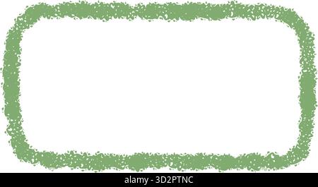 Green Crayon Organic Quote Frame Sketch Stock Vector