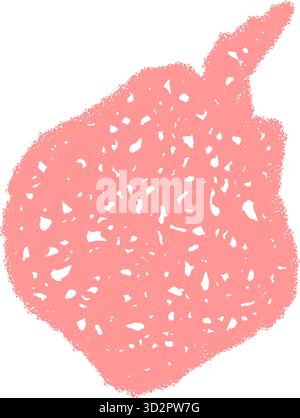 Organic Wavy Chalk Scribble Bubble Stock Vector