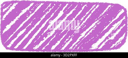 Handdrawn Crayon Quote Rectangle Frame Sketch Stock Vector