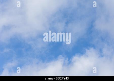 Clouds Opening to Blue Sky – Dramatic Sky Background Texture Stock Photo