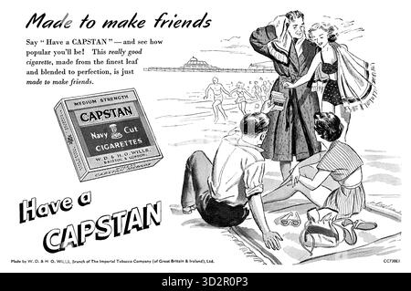capstan cigarette white Capstan cigarettes Black and White Stock Photos & Images