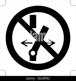 The ISO 7010 Standard Prohibition Pictogram features a universal no-symbol (red circle with a diagonal line) to indicate prohibited actions, ensuring Stock Vector