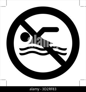The ISO 7010 Standard Prohibition Pictogram features a universal no-symbol (red circle with a diagonal line) to indicate prohibited actions, ensuring Stock Vector