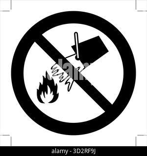 The ISO 7010 Standard Prohibition Pictogram features a universal no-symbol (red circle with a diagonal line) to indicate prohibited actions, ensuring Stock Vector