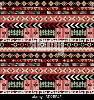 Ethnic motifs design, seamless pattern Stock Vector