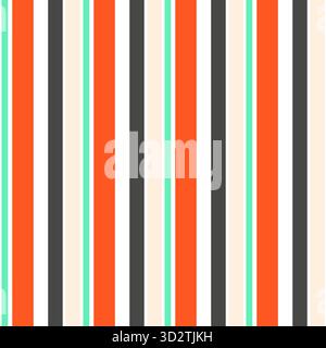 Modern stripe vertical background, line fabric seamless pattern. Stock Vector