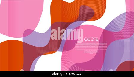 Abstract colorful elegant background with circular lines and minimal waves. Vector brochure graphic design Stock Vector