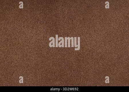 Brown Suede Fabric Texture Background Macro Stock Photo