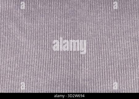 Purple Knitted Fabric Texture with Ribbed Pattern Stock Photo