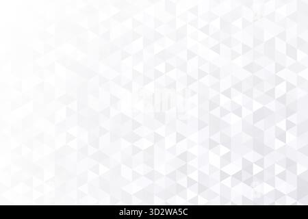 Abstract white background with silver effect. Light gray colour texture. Grey blue modern pattern. Gradient textur. Triangle patern. Triangular bg Stock Vector